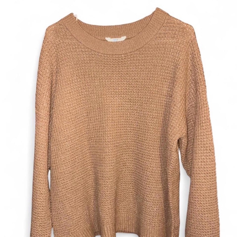 Time and Tru Women's Camel Knit Sweater